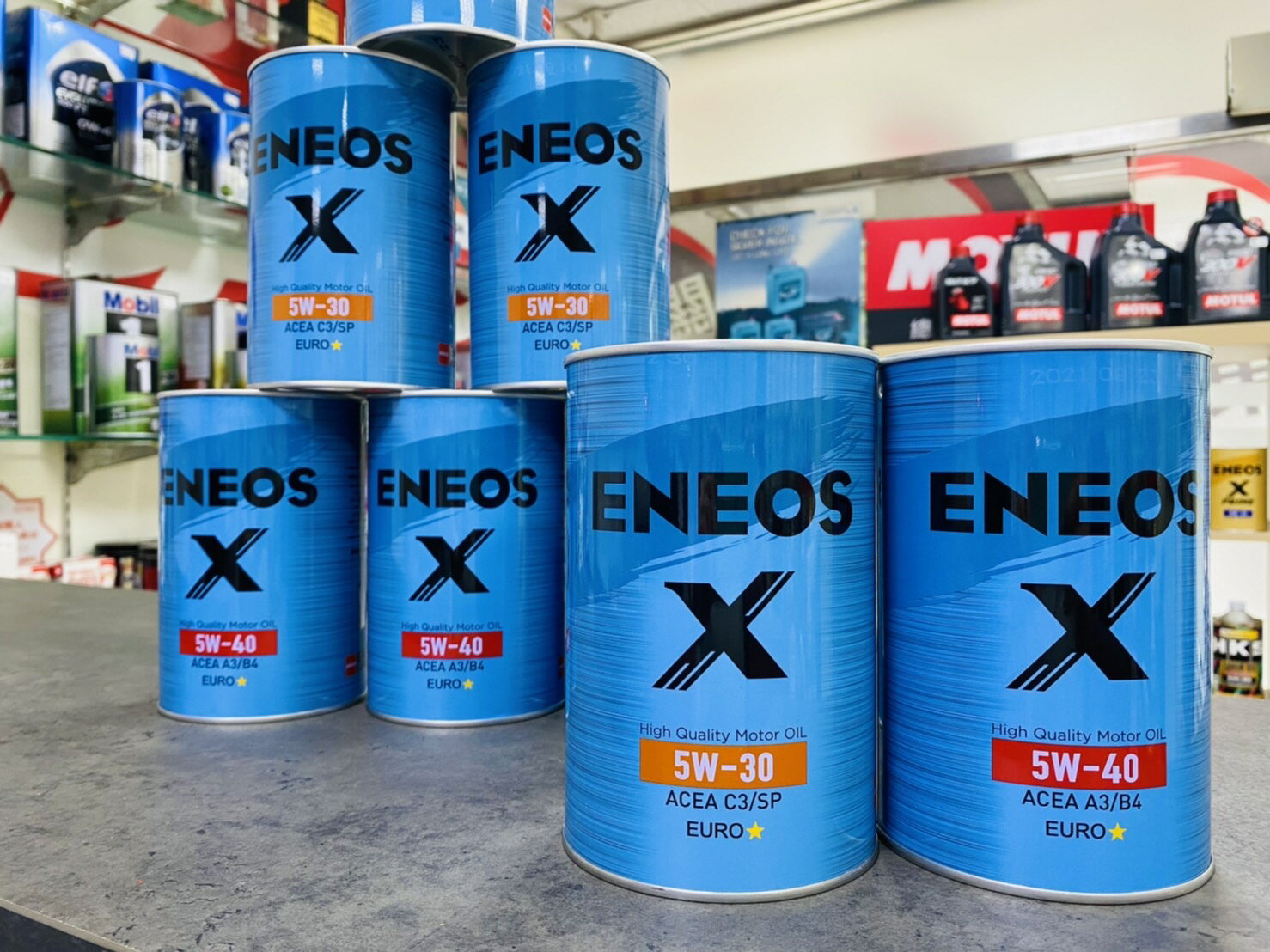 新日本石油 X 藍罐 5W30 5W40 1L 歐洲認證 EURO 5W-40 A3/B4 原SUSTINA 新日本石油 關東車材