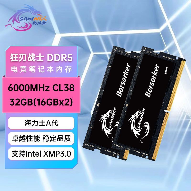 新樂士DDR5筆記本內存條16G 32G 5600 6000馬甲散熱6400海力士A代【北歐居家生活】