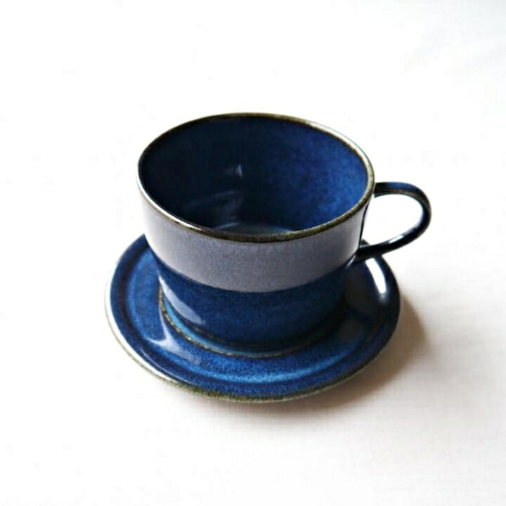 日本海鼠釉咖啡杯盤組_《北歐深藍 咖啡杯 茶杯 陶杯 馬克杯 杯子 小盤 咖啡杯盤組 カップ 點心盤 日本製咖啡杯 茶具》