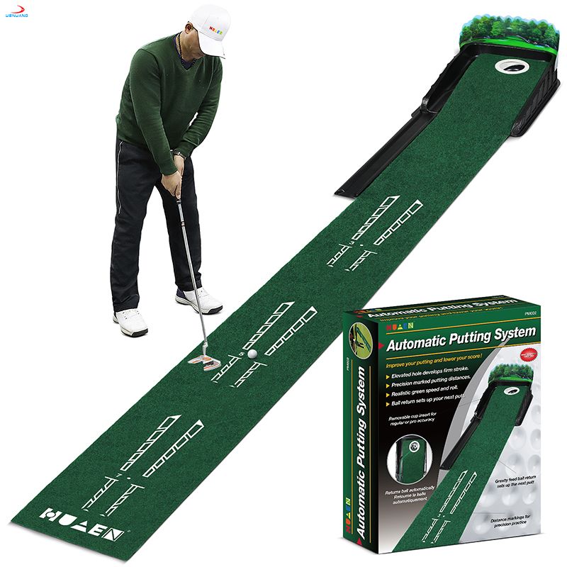 高爾夫球推桿毯訓練器 室內辦公室推桿練習模擬沙水洞Putting Mat