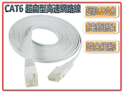 【最高折$500+最高回饋23%】 CAT6 CAT-6 CAT.6 超扁型高速網路線 30米 30M 30公尺