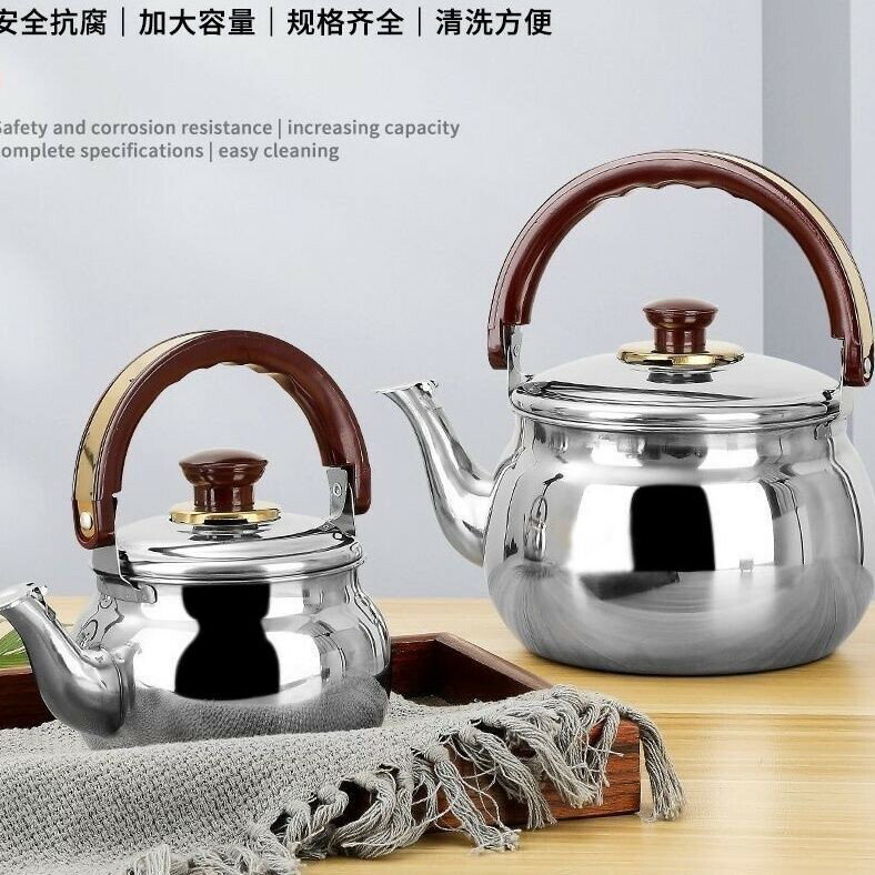笛音壺 不鏽鋼水壺 不銹鋼 4-12L 加厚 水壺 茶壺 鳴笛 大容量燒水壺 家用熱水壺 燃氣 電磁爐 爐灶通用加厚不銹