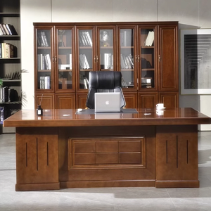 老板桌辦公室桌經理辦公桌椅組合現代簡約時尚總裁大班臺辦公家具
