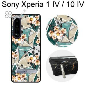【apbs】減震立架手機殼 [歌德玫瑰] Sony Xperia 1 IV / 10 IV