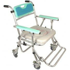 【免運費】鋁合金便器椅(便盆椅)-- FZK4542 附輪收合 有送贈品