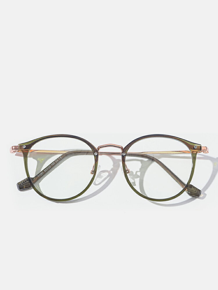 蛙蛙眼鏡透明橄欖綠近視眼鏡框女小紅書網紅款防藍光配度數眼睛架