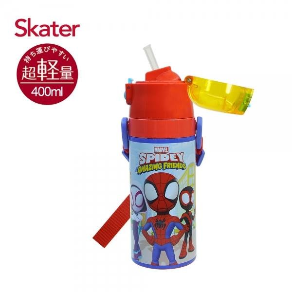 Skater吸管不鏽鋼保溫水壺(400ml)(4973307625695蜘蛛人Spidey) 990元