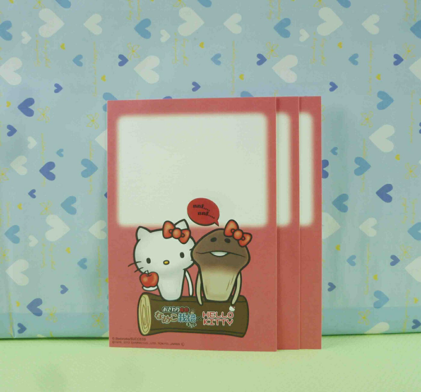 【震撼精品百貨】Hello Kitty 凱蒂貓 卡片組(3入)-菇菇 震撼日式精品百貨