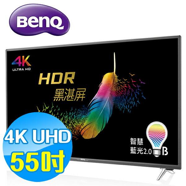 BenQ明基 55吋 4K HDR 護眼 智慧連網入門款 液晶顯示器 液晶電視(含視訊盒) E55-700