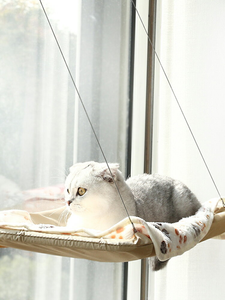 貓吊床 米亞舟貓吊床冬天吸盤式貓吊床掛窩秋千貓窩掛窗戶曬太陽寵物用品【MJ194441】