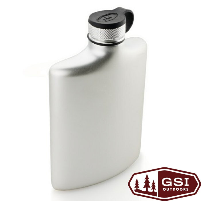 【【蘋果戶外】】GSI 66108 美國 Glacier Stainless Flask 超輕量環保無毒食品級18/8不鏽鋼酒壺(236ml.255g) 隨行壺 登山.露營
