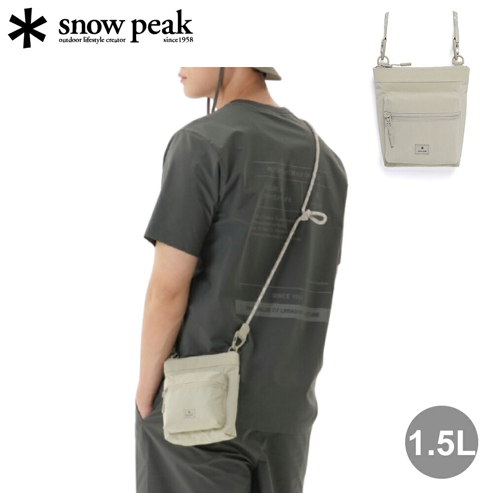 【Snow Peak 韓系日本Cample 迷你斜掛小包 1.5L《淺米色》】SKS26ZUCSB18/側背包/單肩包