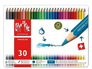 瑞士 CARAN DACHE卡達 水溶性色鉛筆(一般級) 30色*1288.330
