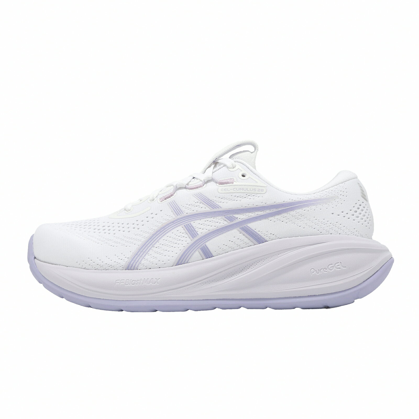 Asics 亞瑟士 慢跑鞋 Gel-Cumulus 28 D 女鞋 白 紫 寬楦 緩衝 彈力 1012B919101