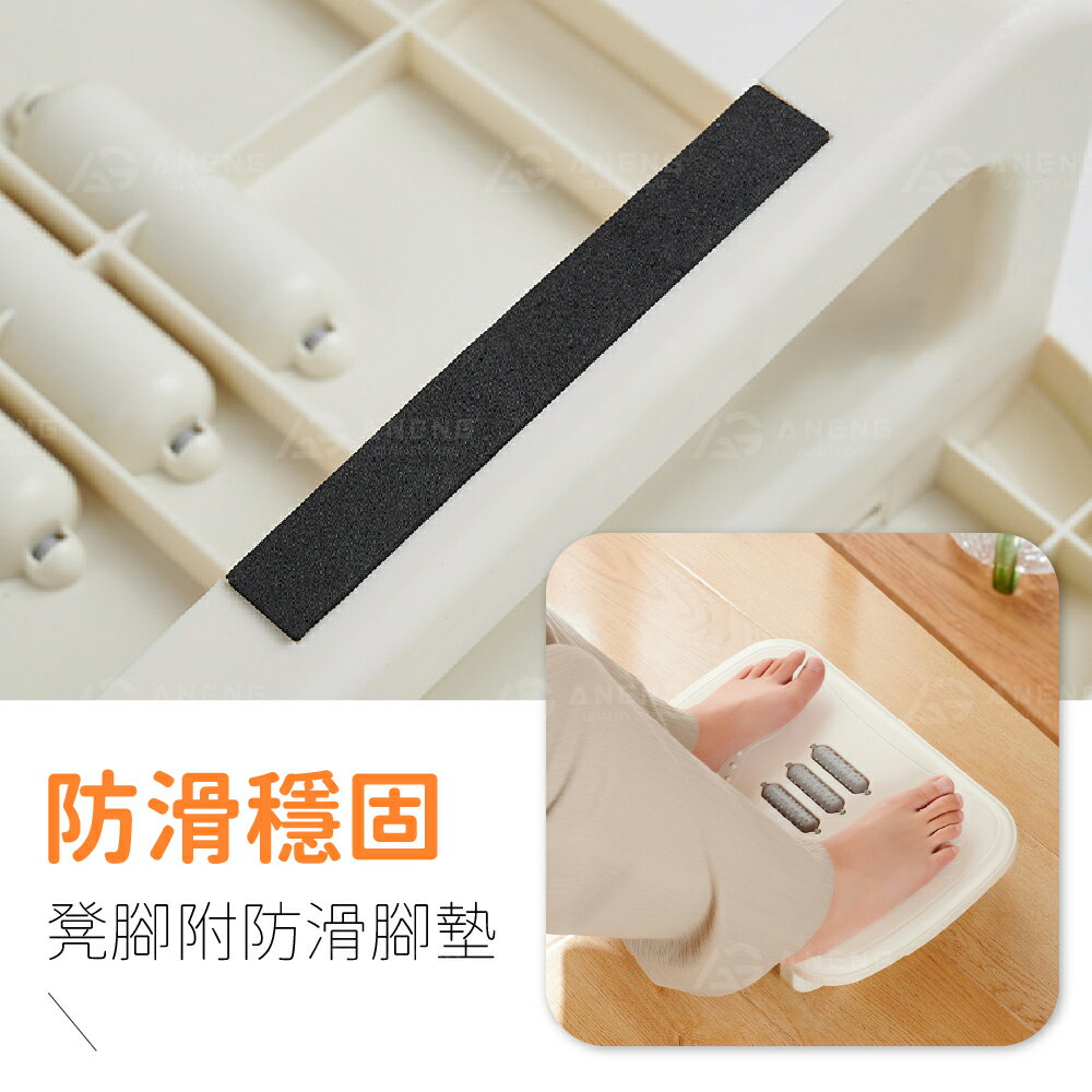 擱腳凳 腳踏板 腳踏凳 擱腳踩踏板 墊腳凳 人體工學踏板 滾輪按摩 辦公室腳踏板  舒適腳踏墊 矯正坐姿 足部放鬆 6