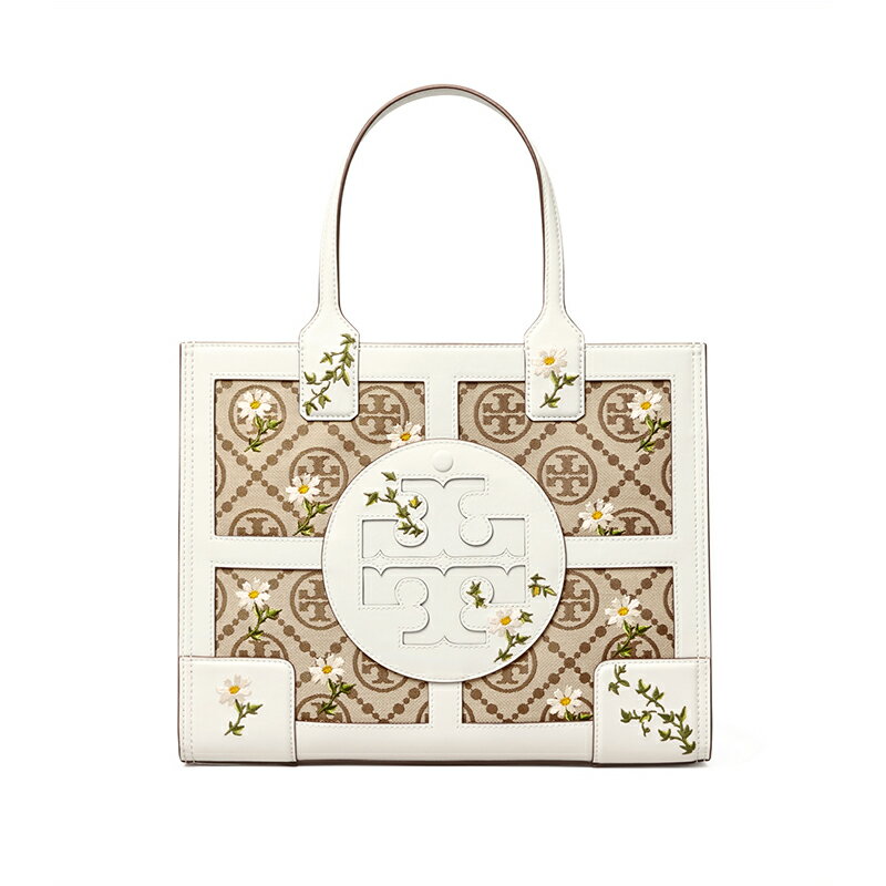 TORY BURCH ELLA T MONOGRAM 刺繡托特包女士單肩包 80864(預購)   ~【 菲尼斯 國際精品 ★ APP下單天天10%點數回饋 】 0