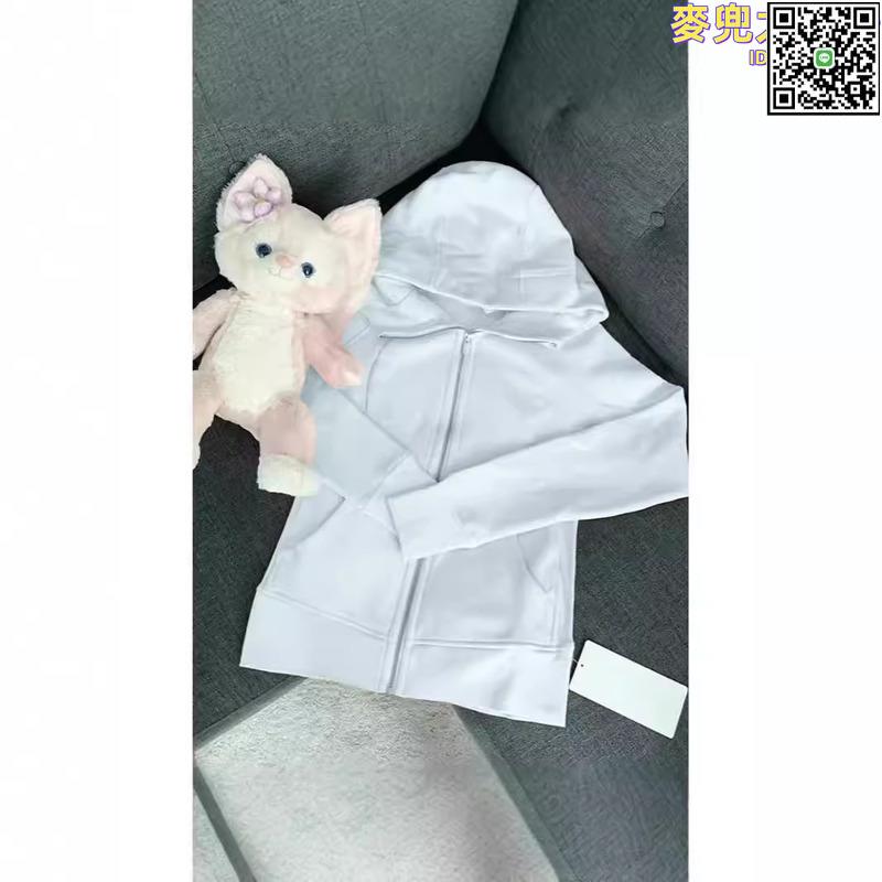 【全球優品滙】開衫藍色修身連帽衛衣外套女春秋款正肩緊身韓系休閒運動上衣瑜伽