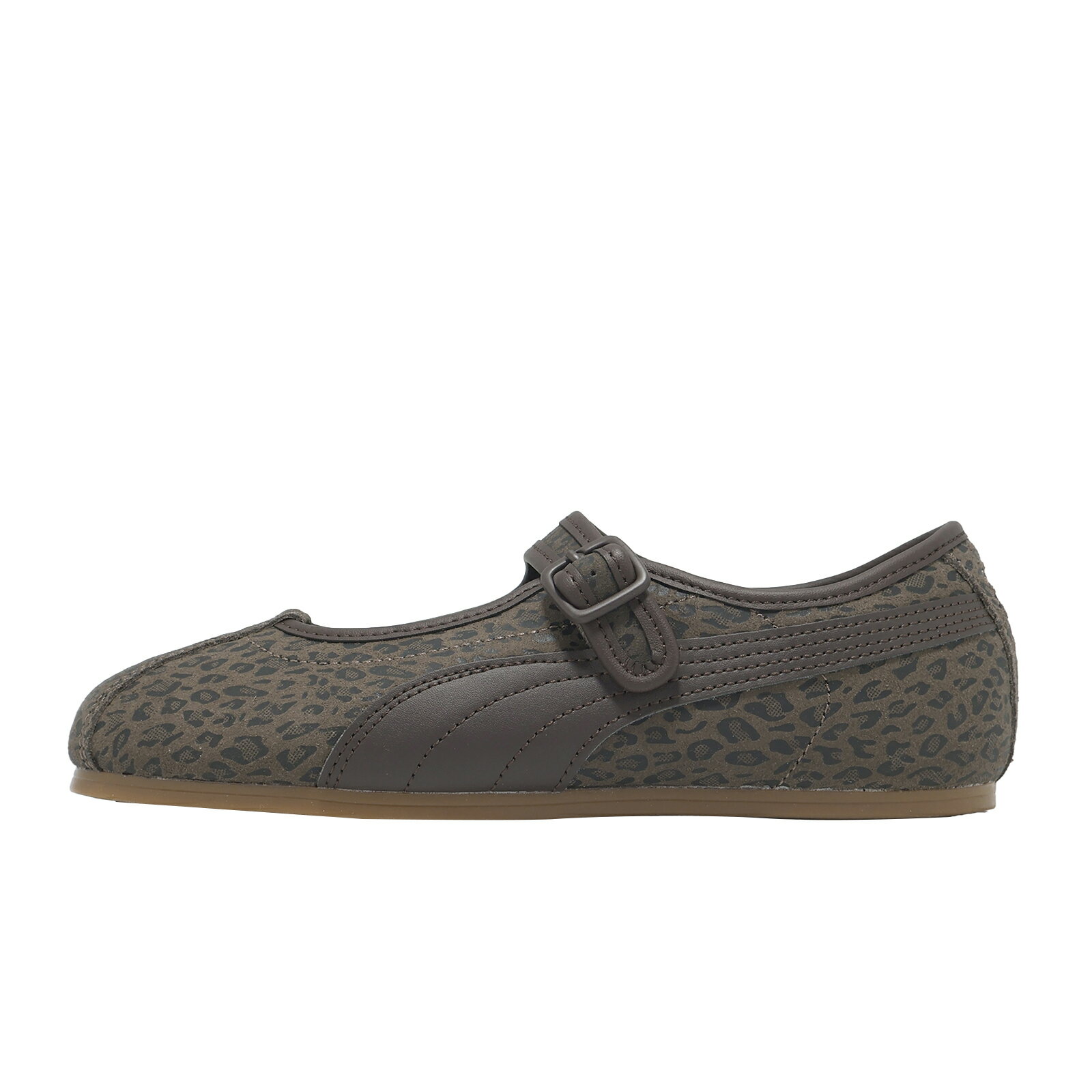 Puma 休閒鞋 Tacklette Cat Wns 女鞋 棕 豹紋 膠底 瑪莉珍鞋 408552-02