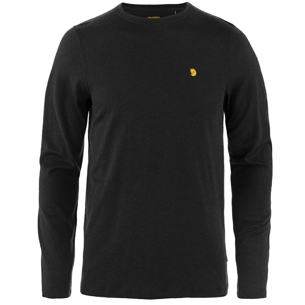 ├登山樂┤瑞典 Fjallraven Bergtagen Merino 190長袖羊毛排汗衣 男 # FR12600299-550黑
