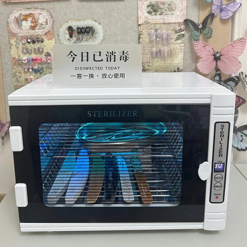 【臺灣公司 可開發票】快剪理發店工具消毒櫃美發美甲店小型工具消毒櫃剪刀紫外線消毒