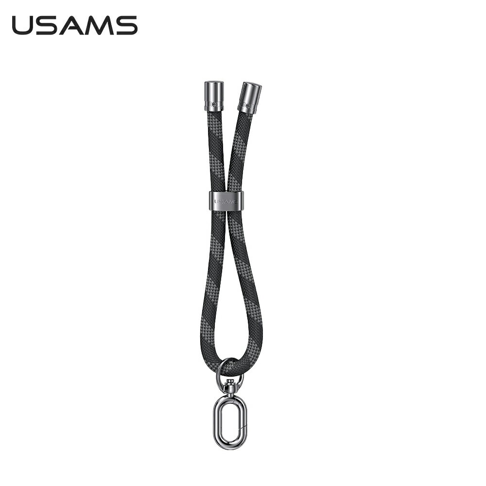 【USAMS】34CM 手腕手機掛繩 黑色【三井3C】