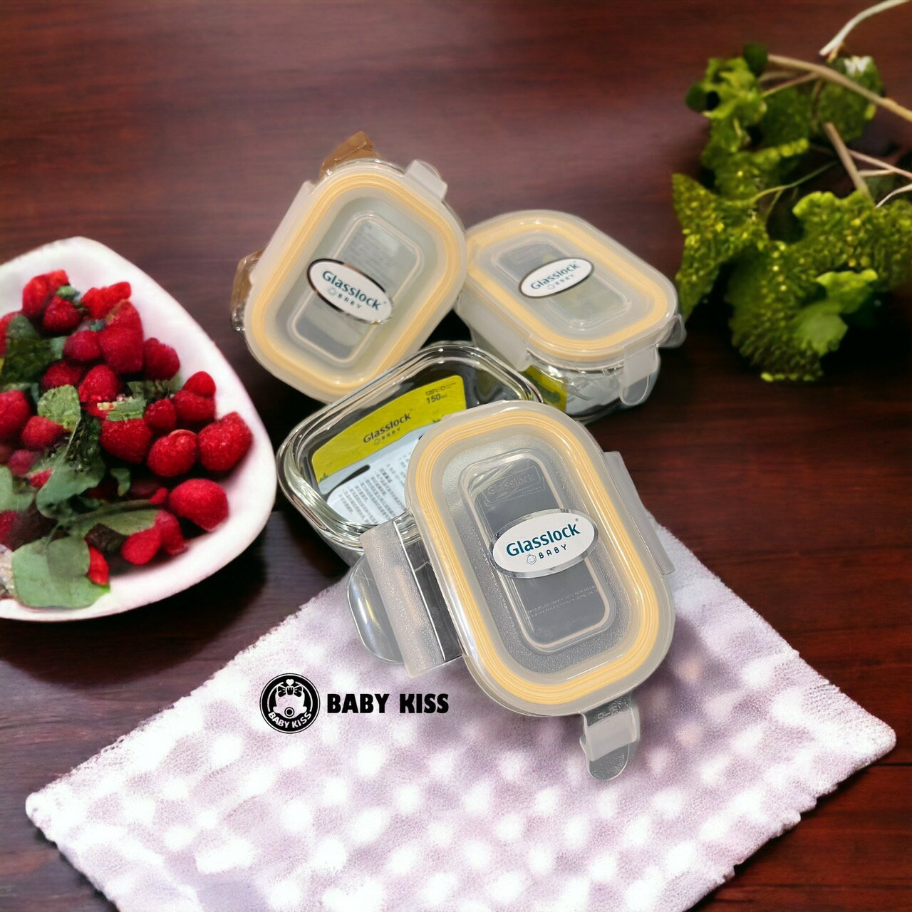 韓國Glasslock寶寶副食品強化玻璃保鮮盒3入組/分裝盒（送矽膠湯匙） 5