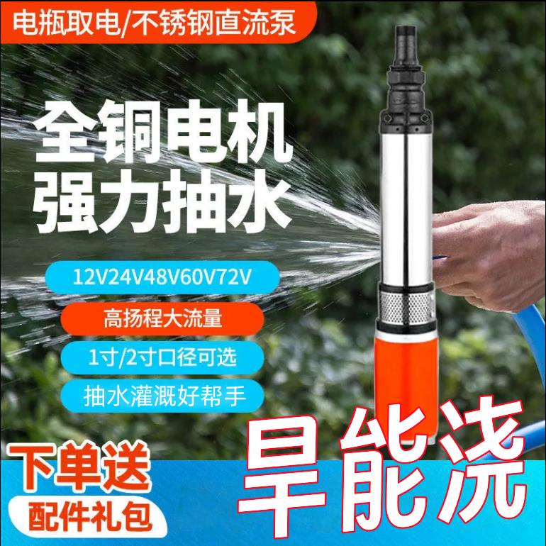 {最低價 公司貨}直流潛水泵4860v電動車高壓抽水機太陽能電車抽水機12v抽水水泵