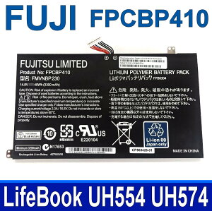 FUJITSU 富士通 FPCBP410 4芯 原廠電池 FMVNBP230 LifeBook UH554 UH574