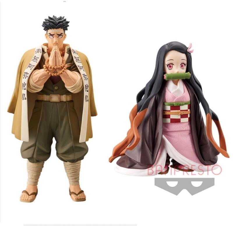 BANDAI 景品 日版 鬼滅之刃 絆之裝 拾漆之型 悲鳴嶼行冥 岩柱 + 竈門禰豆子