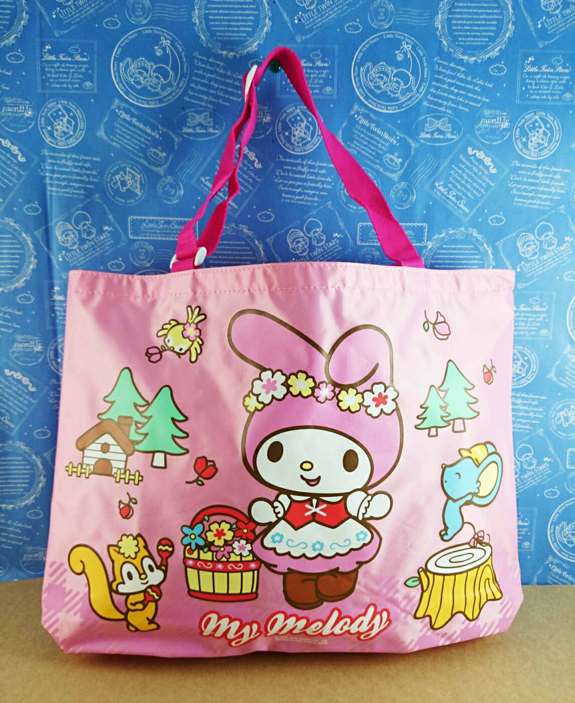 【震撼精品百貨】My Melody 美樂蒂 不織布提袋 森林 震撼日式精品百貨