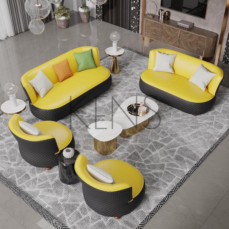 【KENS】沙發 沙發椅 創意沙發現代輕奢客廳組合簡約辦公接待家具圓型異形休閑時尚個性