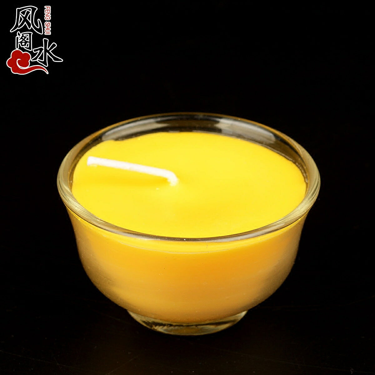 風水閣 玻璃小茶杯酥油燈長明燈4小時10粒蠟燭供佛燈佛堂佛教用品