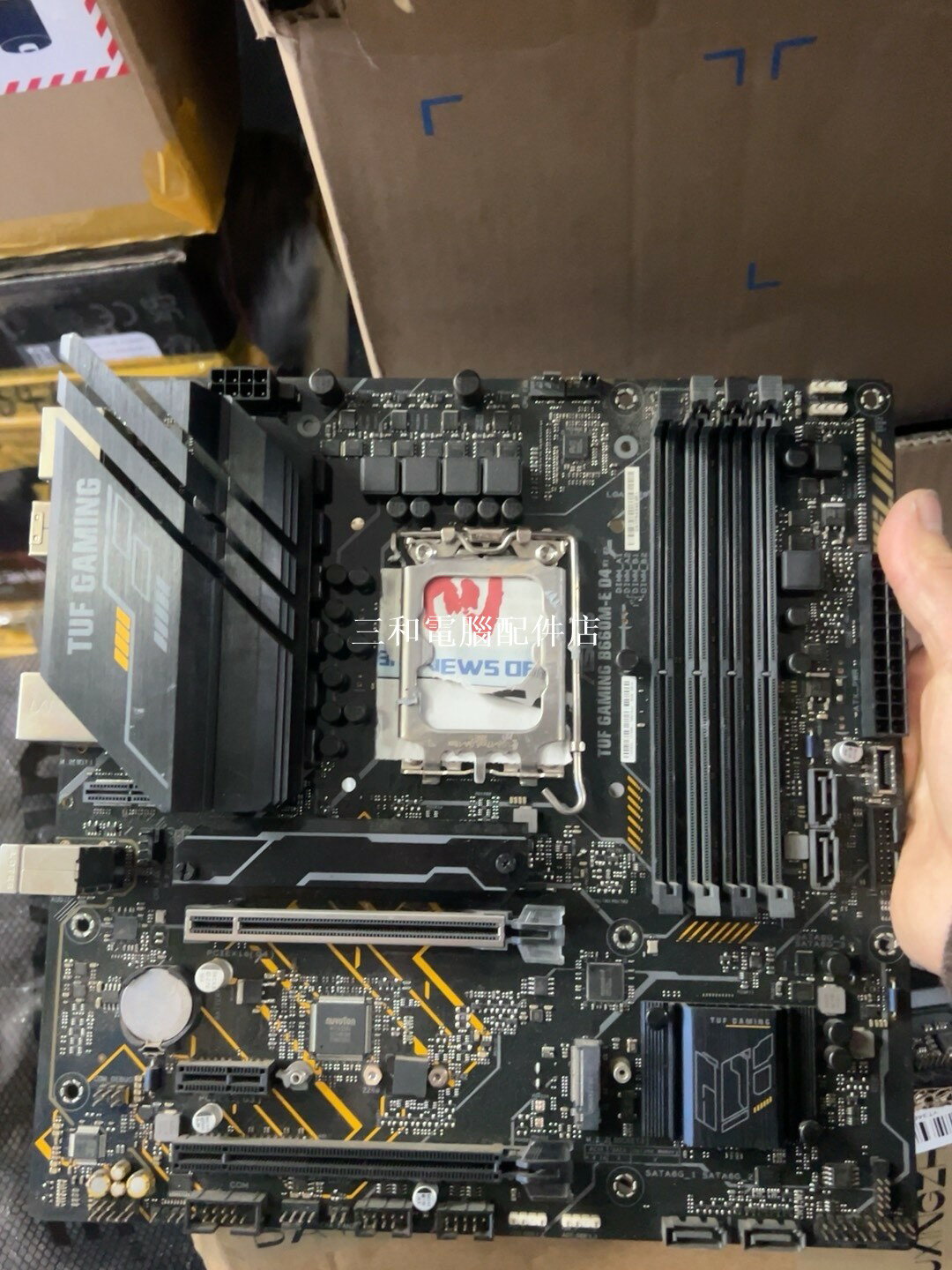 15片 華碩TUF GAMING B660M-E D4主機板 支援12/13/14代酷睿 DDR4記憶體 雙M.2 PCIe4.0 2.5G網絡卡 HDMI DP USB3.2 拆機良品