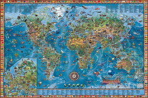 拼圖 高清版2000片奇異精彩世界地圖成人木質拼圖1000兒童益智diy玩具