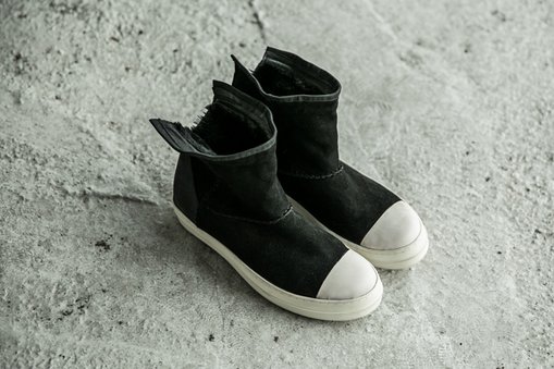FINDSENSE MD 日系 高品質 時尚 潮 男 黑白 高幫 低跟休閒鞋 短靴