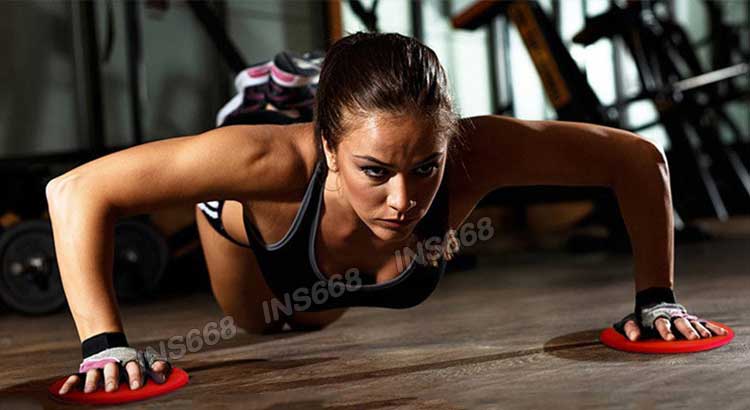 健身滑行盤 滑盤 圓形【二片裝】 滑行墊 腹肌核心訓練 瑜伽有氧健身 平衡訓練 INS668 1