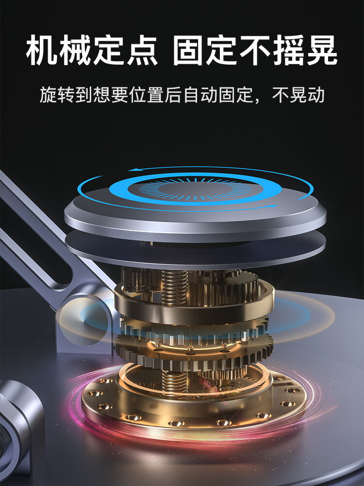 【720度可旋轉】MONDRIAN筆記本電腦支架托架桌面增高懸空升降鋁合金適用于蘋果macbook華為ipad平板散熱底座 筆電支架 3