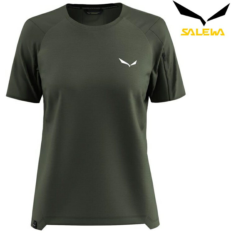 Salewa Puez Alpine Merino Hybrid 女款 短袖羊毛排汗衣 28862 5280 暗綠