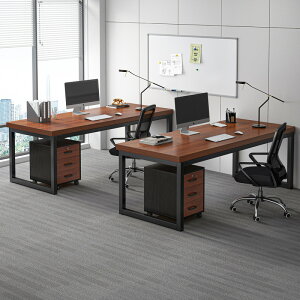 APP下單享點數9% 辦公桌簡約現代辦公室桌椅組合職員工作桌臺式電腦桌單人老板桌子