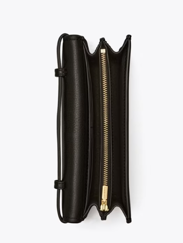 Tory burch brody 2025 pebbled leather wallet crossbody