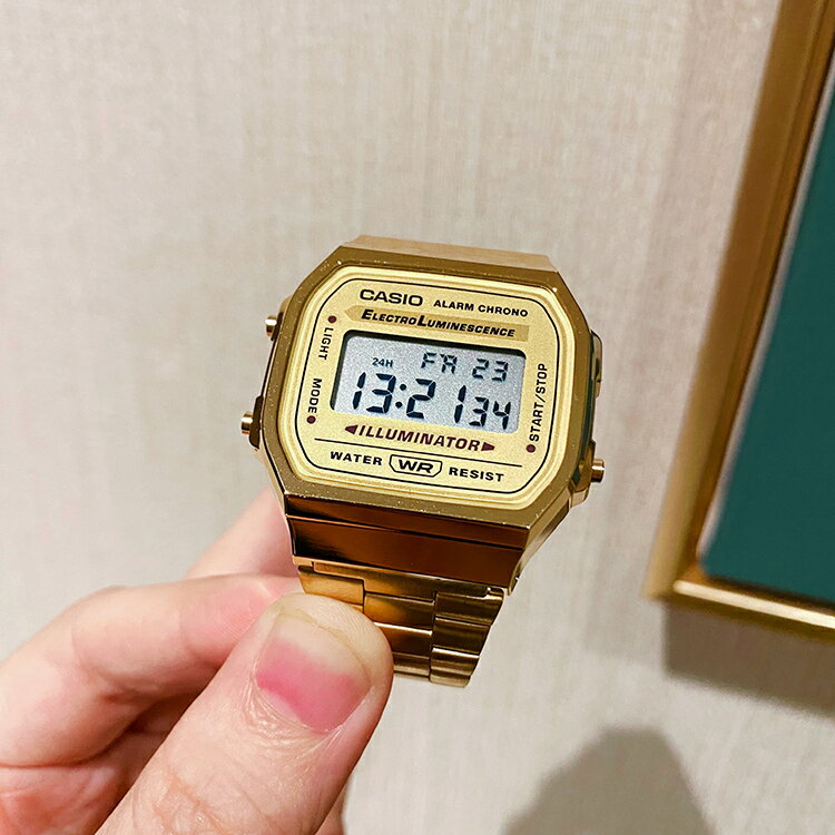 卡西歐小金錶潮流復古小方表中性表A168WG-9 168WA 158WA WEM-7【北歐居家生活】