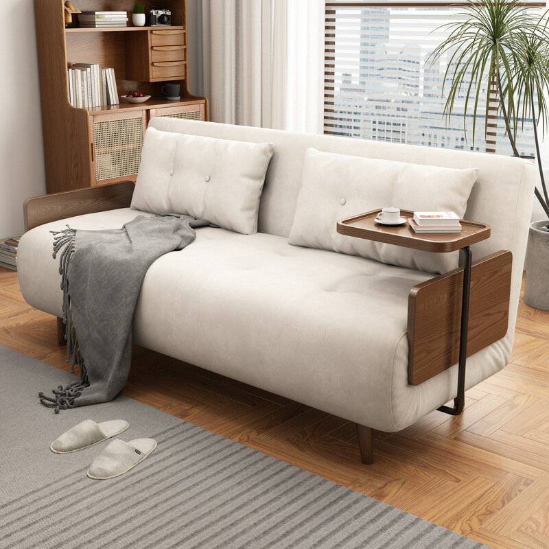 【全館8折】沙發 懶人沙發 沙發床折疊兩用現代簡約科技布沙發小戶型客廳多功能抽拉式伸縮床