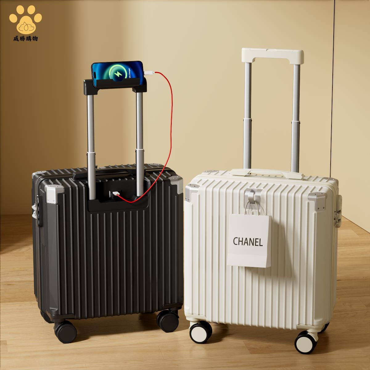 特價出 登機箱 行李箱 拉桿箱 行李箱18寸登機行李箱新款旅行箱輕便小型20拉桿箱密碼靜音萬向輪 廠家現貨5y8