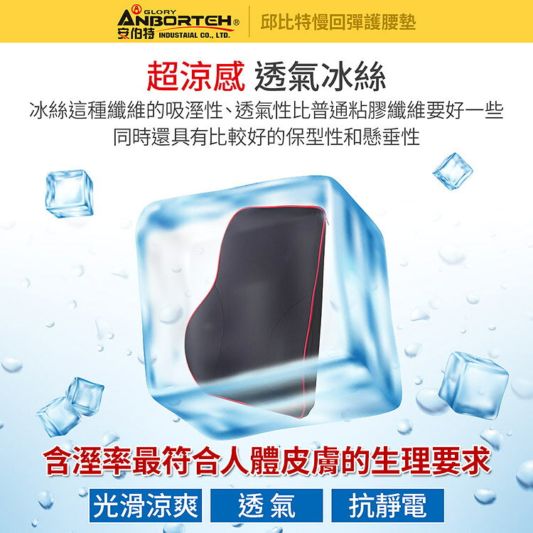 【安伯特】邱比特慢回彈護腰墊 (車用護腰墊 車用靠墊 車用腰枕 車用靠腰墊 汽車靠墊 車用腰枕 護腰枕 慢回彈記憶棉) 4