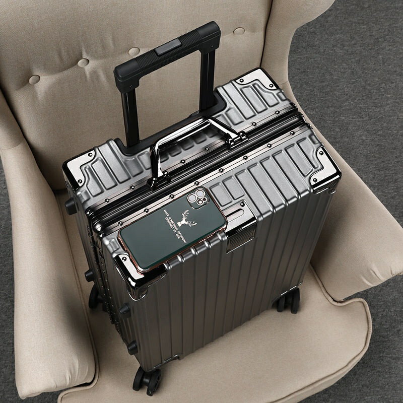 鋁框行李箱 拉桿旅行袋 可愛行李箱 行李拉桿包 18吋 20吋 26吋 韓版小清新 抗刮電子紋