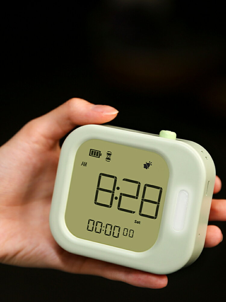 計時器 簡約鬧鐘學生專用起床神器靜音提醒學習管理計時器充電床頭電子鐘 米家家居