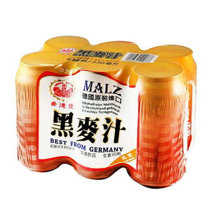 崇德發天然黑麥汁(減糖)易開罐 330ml(6入)/組 (較長備貨)【康鄰超市】