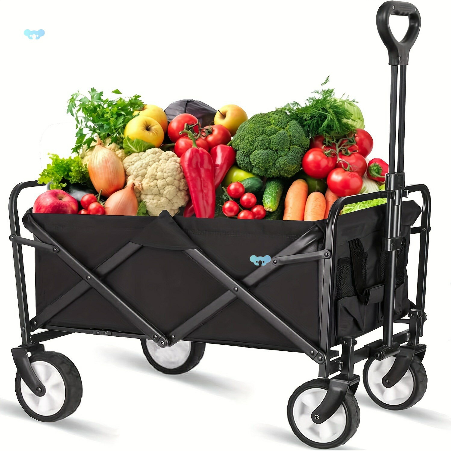 Extra Thick Steel Frame Heavy Duty Folding Camping Cart