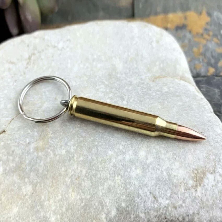 【紳士用品專賣】美國 Bullet - AR-15 223 步槍子彈鑰匙圈（黃銅）