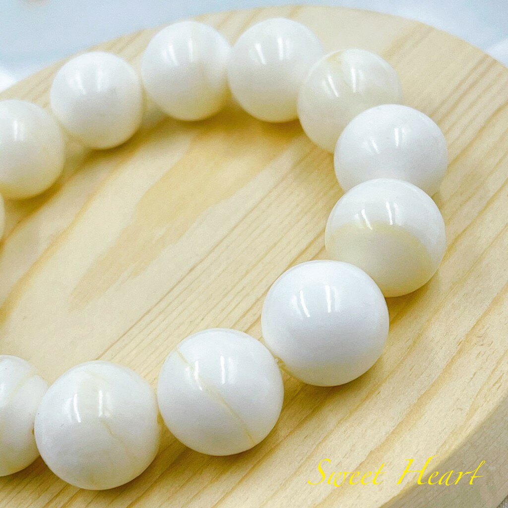 Sweet Heart 田芯開運精選 💯 天然 硨磲 霸氣款 無優化 手珠 手鍊 佛教聖物 消災解厄 逢凶化吉 3
